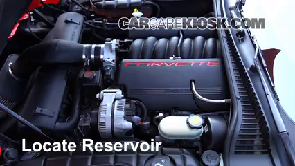 2002 Chevrolet Corvette 5.7L V8 Convertible Liquide essuie-glace Ajouter du liquide